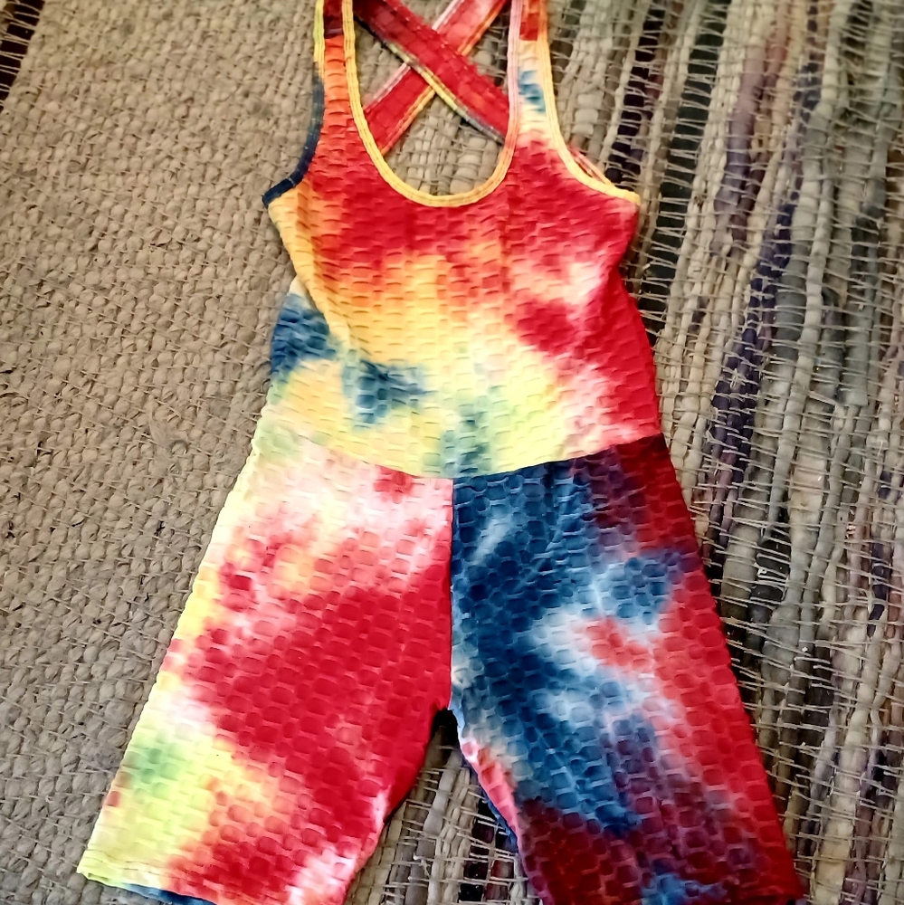 Tie Dye Bodysuit Shorts